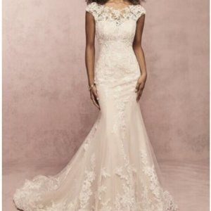 Rebecca Ingram Liesl Ivory Over Blush Wedding Dress